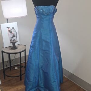 Zum Zum by Niki Livas Blue Prom Dress